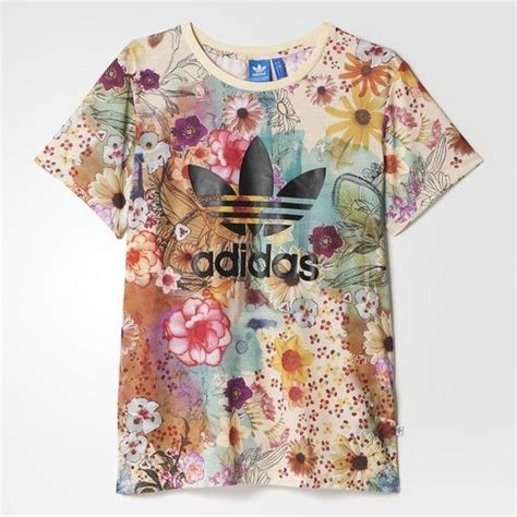 adidas shirt weiß flower|adidas Floral Loose Tee .